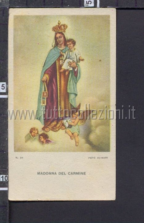 Collezionismo di santini di Vergini Maria Madonne immagini mariane